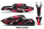 Kawasaki SX-R SXR JS1500 Jet Ski Graphics Kit (2017-2020) - Tribal Flames Red Design 0