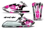 Kawasaki X2 650 Jet Ski Graphics Kit (1986-1995) - Street Star Pink Design 0