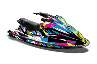 Sea Doo Bombardier GTX Siege Avant Jet Ski Graphics Kit (1996-1999) - Flashback Design