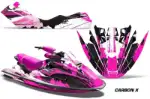 Sea Doo Bombardier GTX Siege Avant Jet Ski Graphics Kit (1996-1999) - Carbon X Pink Design 0