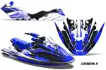 Sea Doo Bombardier GTX Siege Avant Jet Ski Graphics Kit (1996-1999) - Carbon X Blue Design 0