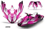 Sea Doo Bombardier Spark (2 UP) Jet Ski Graphics Kit (2014-2016) - Empire Pink Design 0