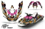 Sea Doo Bombardier Spark (3 UP) Jet Ski Graphics Kit (2015-2018) - Frenzy Orange Design 0