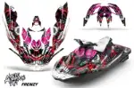 Sea Doo Bombardier Spark (3 UP) Jet Ski Graphics Kit (2015-2018) - Frenzy Red Design 0