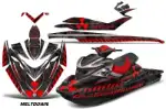 Sea Doo RXP Sitdown Jet Ski Graphics Kit (2004-2011) - Meltdown Red Design 0