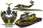 Sea Doo RXP Sitdown Jet Ski Graphics Kit (2004-2011) - Meltdown Yellow Design 0