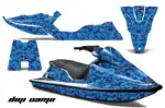 Sea Doo XP Bombardier Jet Ski Graphics Kit (1993-1996) - Digi Camo Blue Design 0