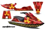 Sea Doo XP Bombardier Jet Ski Graphics Kit (1993-1996) - Meltdown Red Design 0