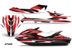 Sea Doo GTI / GTR / GTS Sitdown Jet Ski Graphics Kit (2011-2019) - Attack Red Design 0