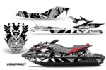 Sea Doo GTI / GTR / GTS Sitdown Jet Ski Graphics Kit (2011-2019) - Conspiracy White Design 0