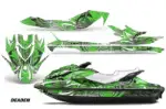 Sea Doo GTI / GTR / GTS Sitdown Jet Ski Graphics Kit (2011-2019) - Deaden Green Design 0