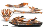 Sea Doo GTI / GTR / GTS Sitdown Jet Ski Graphics Kit (2011-2019) - Deaden Orange Design 0