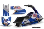 Yamaha Superjet Round Nose Jet Ski Graphics Kit (All Years) - T Bomber Blue Design 0