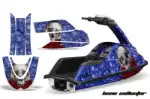 Yamaha Superjet Freestyle Jet Ski (Round Nose) Graphics Kit (All Years) - Bone Collector Blue Design 0