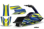 Yamaha Superjet Freestyle Jet Ski (Round Nose) Graphics Kit (All Years) - In Line Yellow Design 0