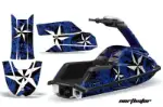 Yamaha Superjet Freestyle Jet Ski (Round Nose) Graphics Kit (All Years) - Northstar Blue Design 0